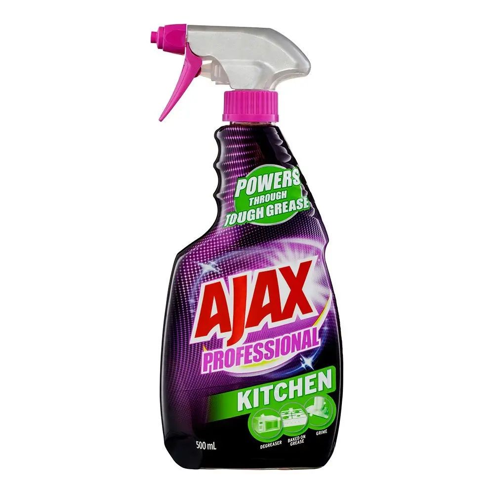 4x Ajax 500ml Professional Kitchen/Stove Degreaser/Grime/Grease Cleaner Spray