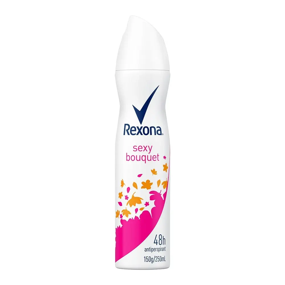 6x Rexona 250ml Women Antiperspirant Antibacterial Deodorant Aerosol Spray Sexy