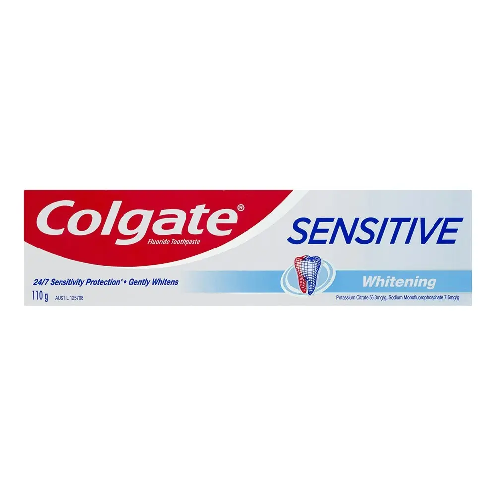 6x Colgate 110g Sensitive Fluoride Toothpaste Dental/Oral Care Whitening