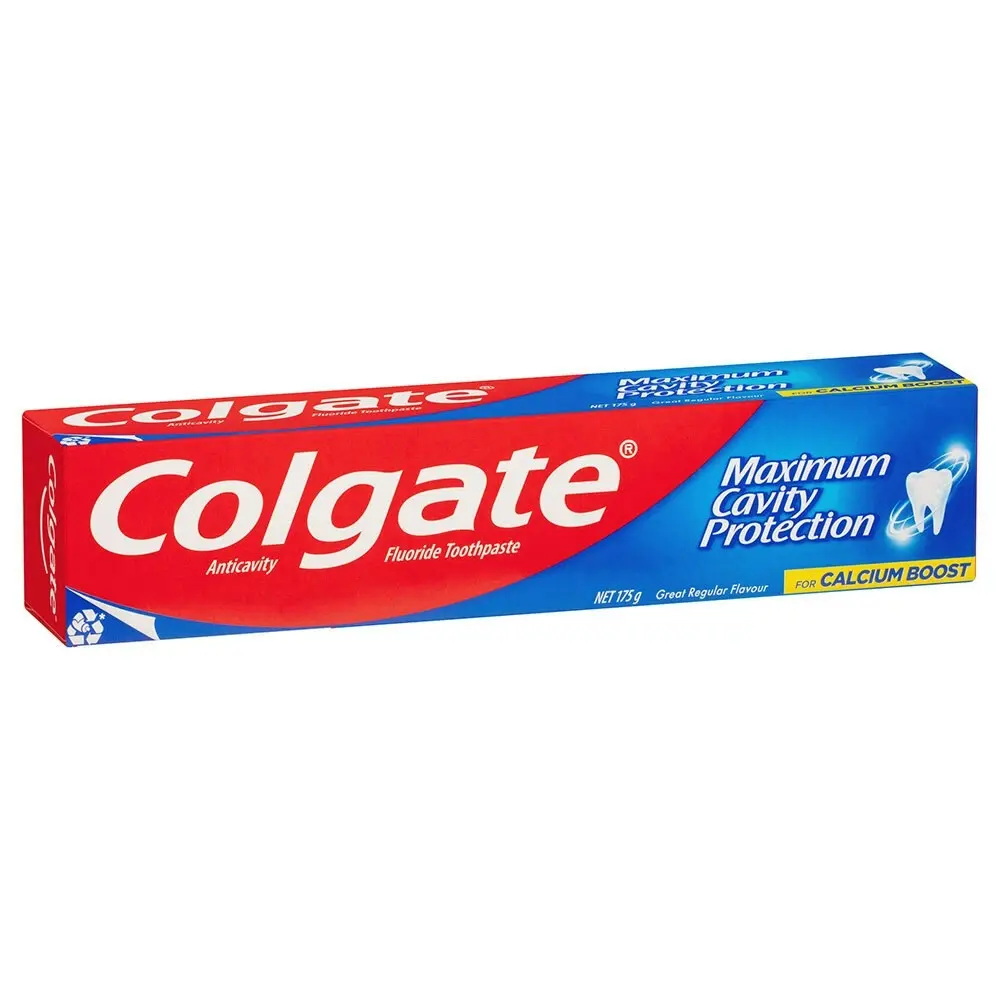 6x Colgate 175g Fluoride Toothpaste Maximum Cavity Protection Regular Flavour