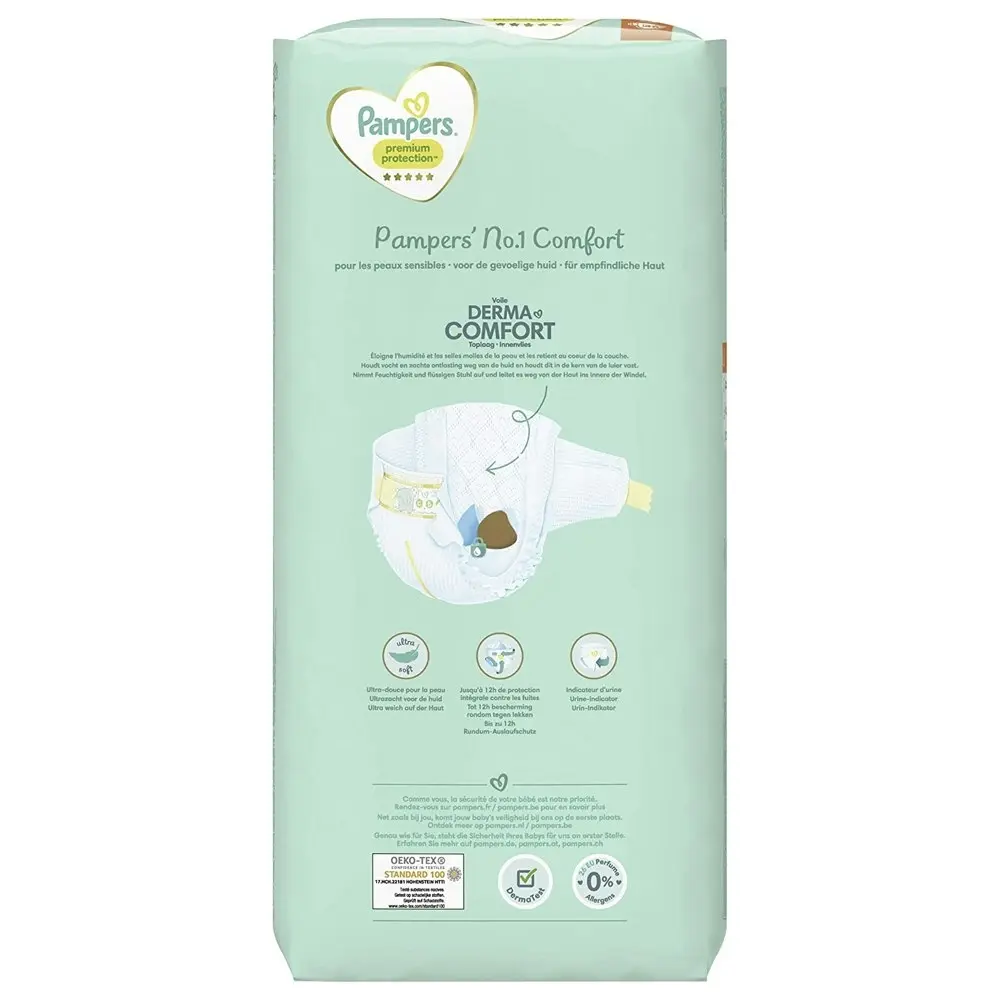 2x 48pc Pampers Premium Protection Baby Nappies Unisex Diapers Size 3 6-10kg