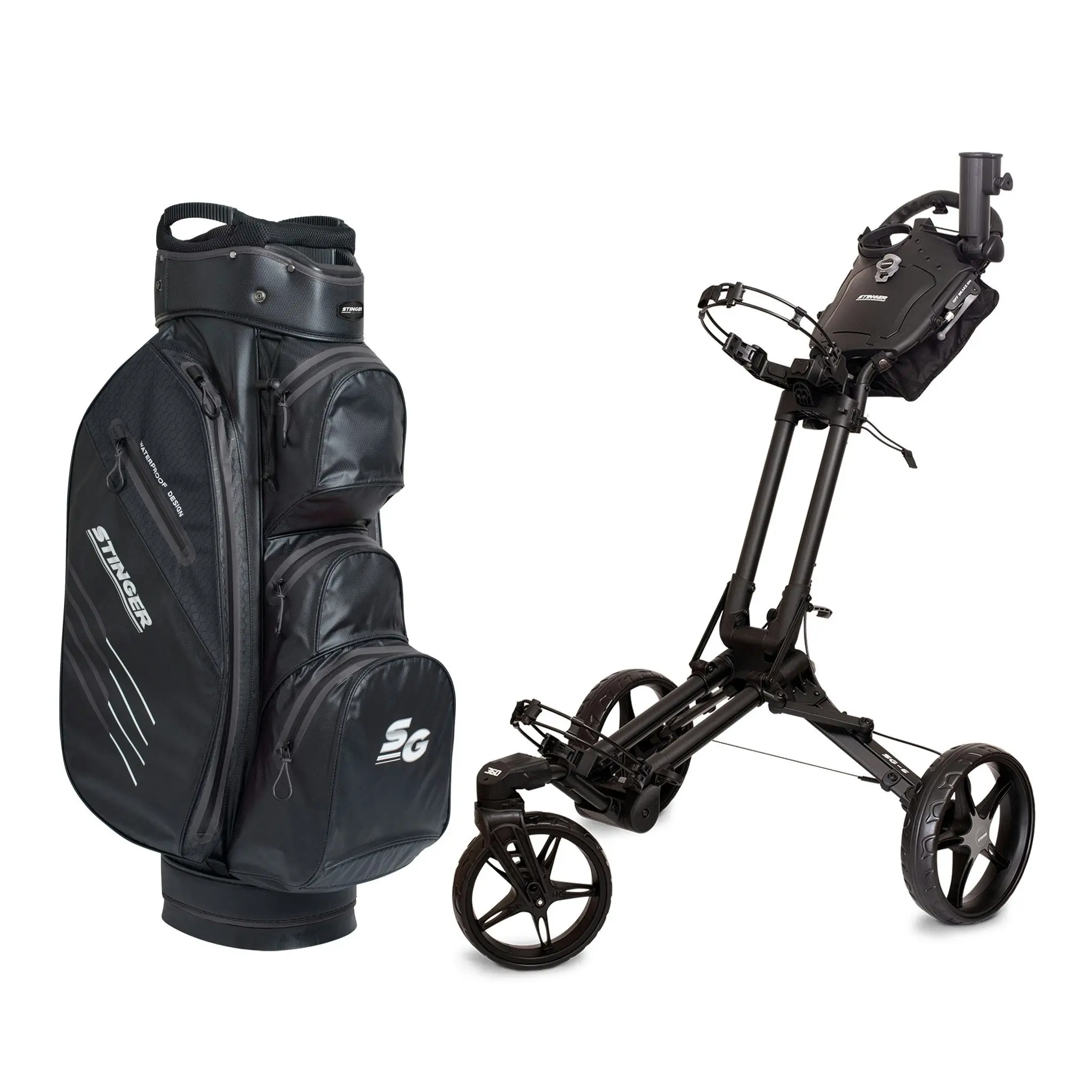 Stinger SG-6 Golf Buggy & Golf Bag Bundle