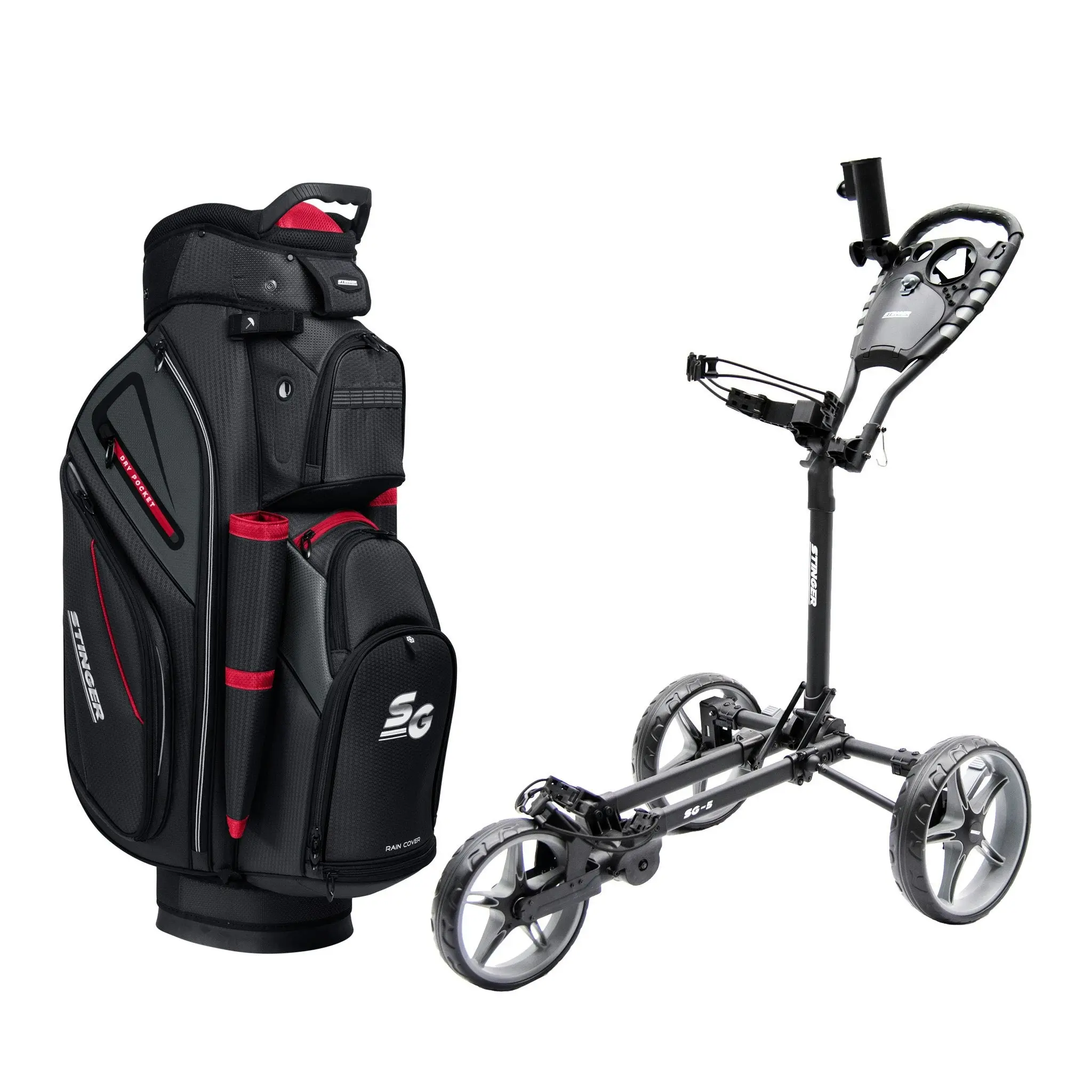 Stinger SG-5 Golf Buggy & Golf Bag Bundle