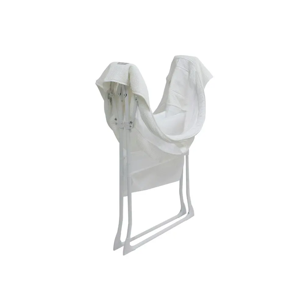 Valco Baby White Standing Rico Bassinet Fully Enclosed for Baby/Infant/Newborn