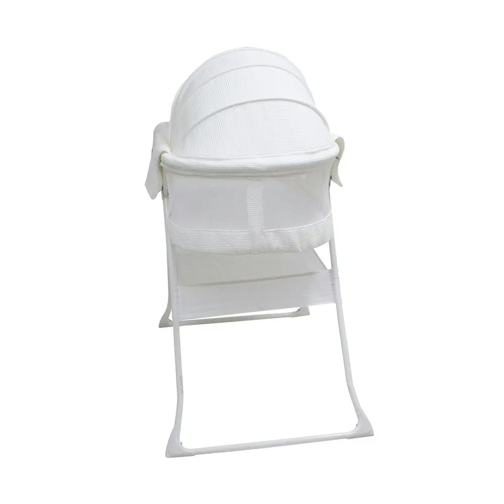 Valco Baby White Standing Rico Bassinet Fully Enclosed for Baby/Infant/Newborn