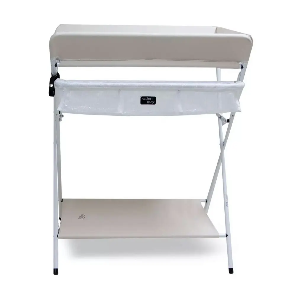 Valco Baby Pax Plus 77cm Changing Table w/ Storage Shelf/Harness/Mat 0m+ Ivory