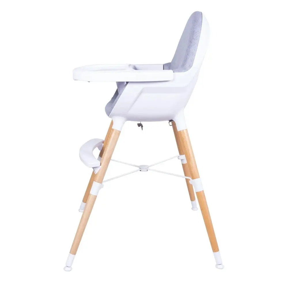 Bebe Care Zuri 6m+ Baby/Toddler High Feeding Chair w/Table Tray Natural WH/GRY