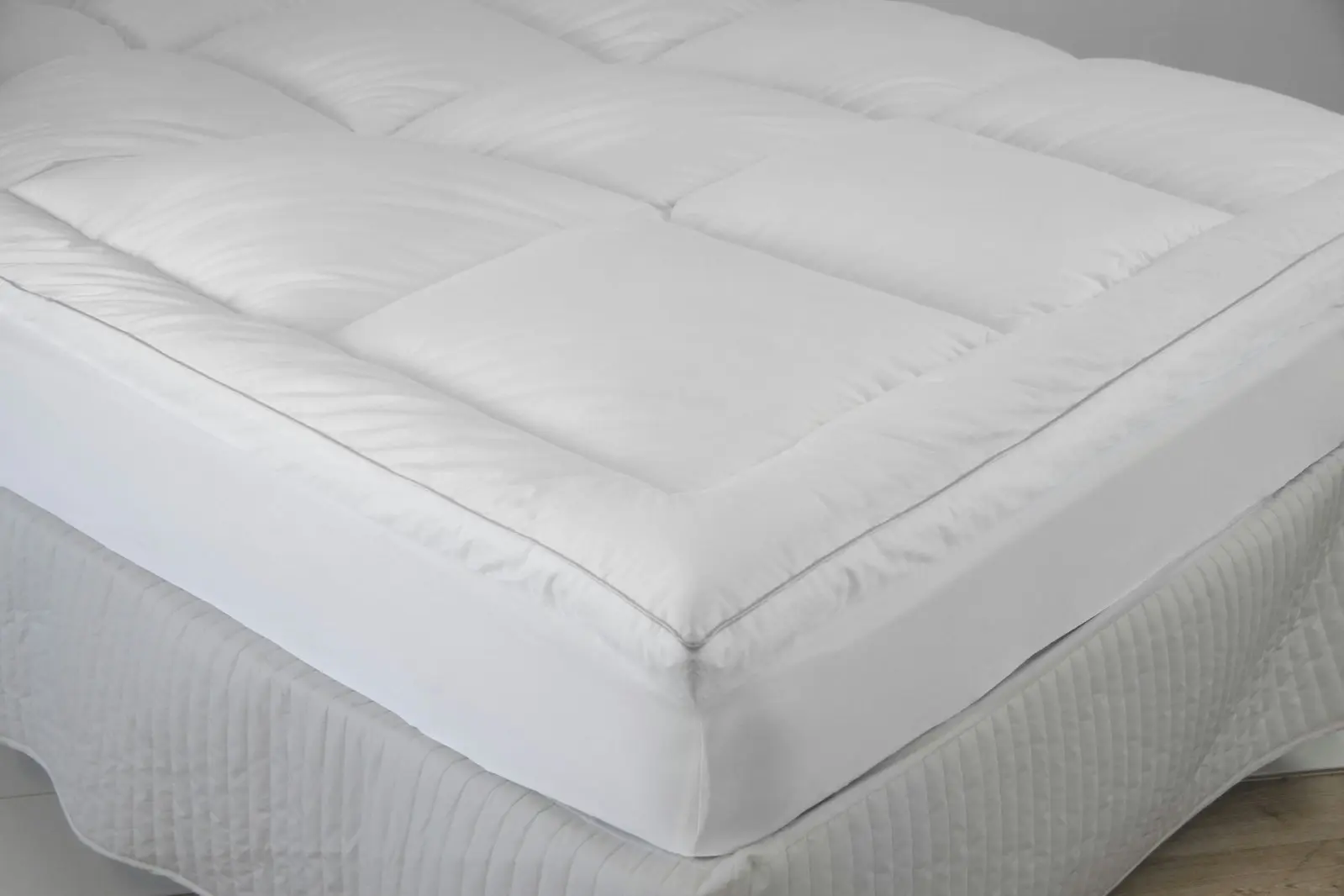 Ardor 2000Gsm Standard King Size Cotton Microfibre Mattress Topper Cushion White