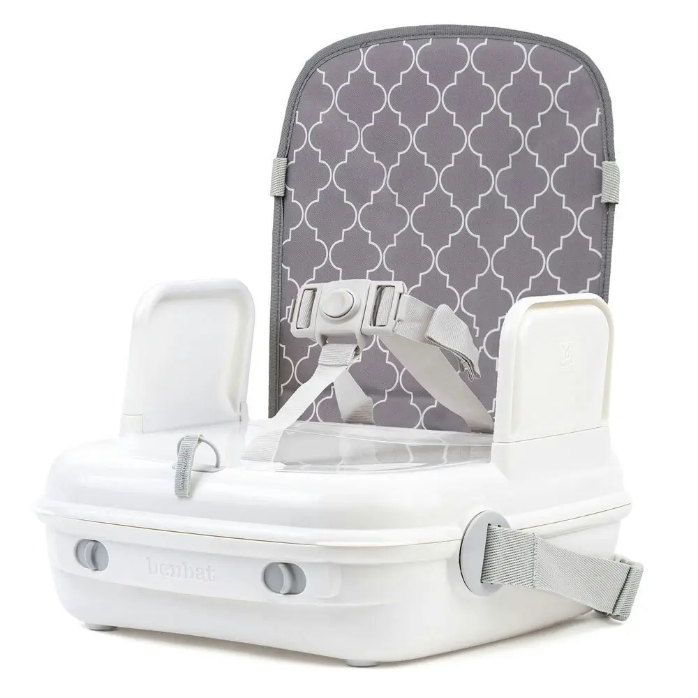 2x Benbat YummiGo 2 in 1 Feed & Go Booster/Storage Case Baby/Kids High Chair GRY