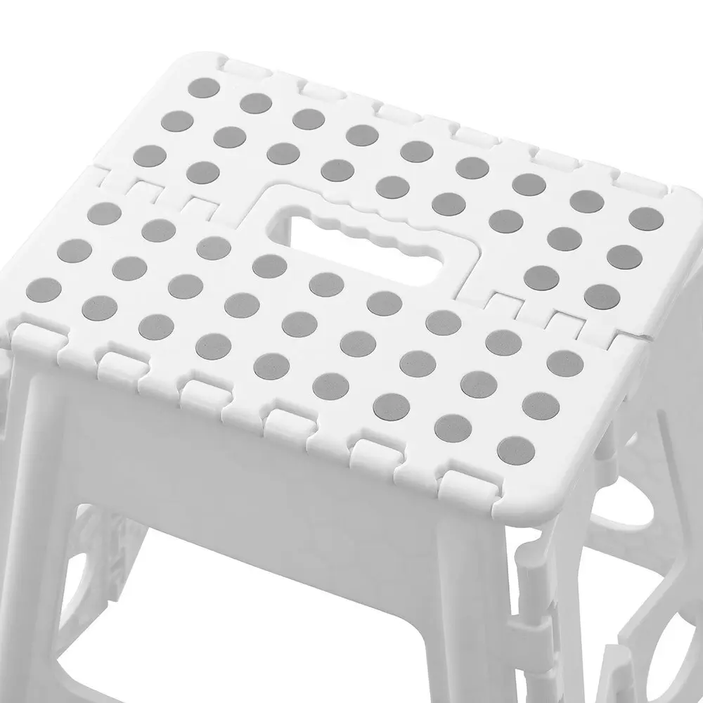 Boxsweden Foldaway 29x39cm Step Stool Chair Indoor/Outdoor Seat Large White