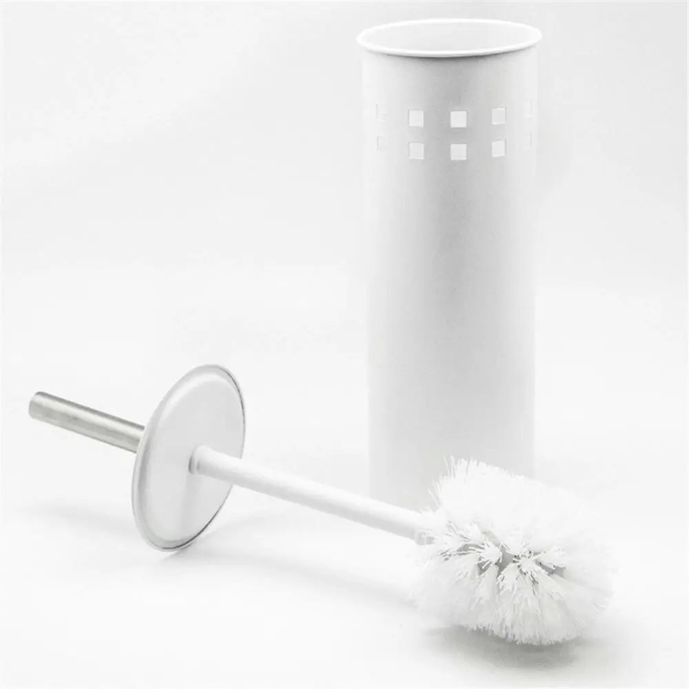 Boxsweden Bathroom Cleaning Stainless Steel Toilet Brush w/ Holder Set Assorted