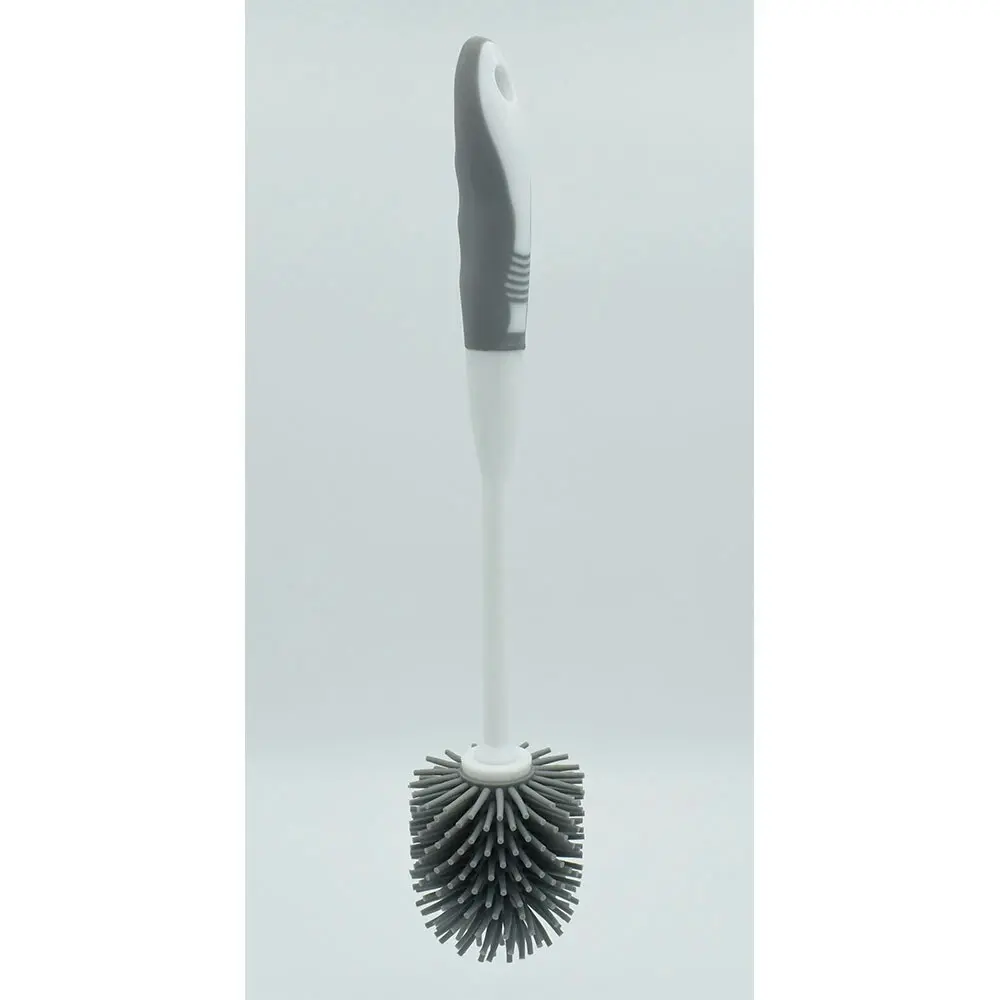 Panache 38cm TPR Brush Head Toilet Brush & Holder Set Soft Touch Bathroom/Home