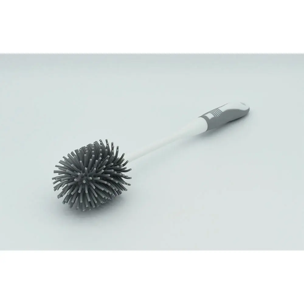 Panache 38cm TPR Brush Head Toilet Brush & Holder Set Soft Touch Bathroom/Home