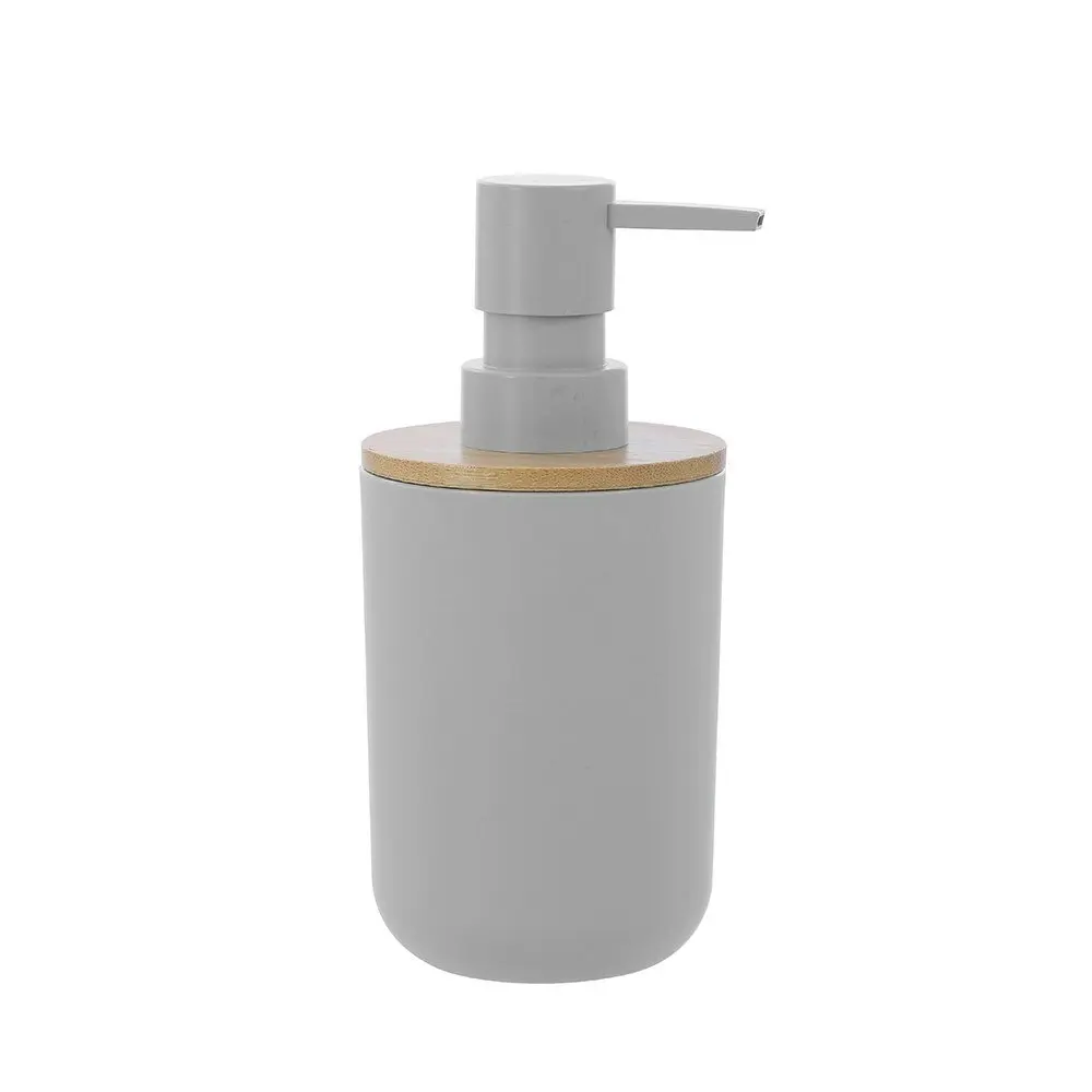 3x Boxsweden Bano Soap Dispenser 330ml Bamboo Top 7.5x16cm BPA Free Assorted