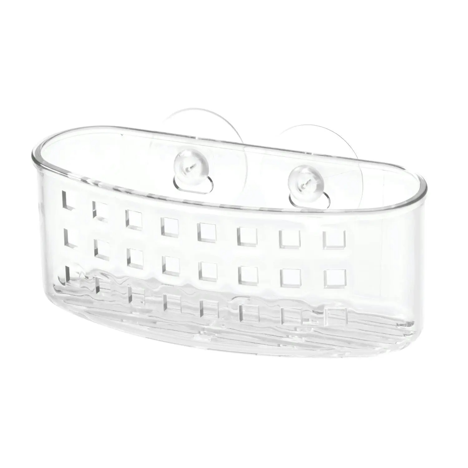 2x Idesign Classic 16.5cm Suction Bath Caddy Hanging Organiser Storage Basket