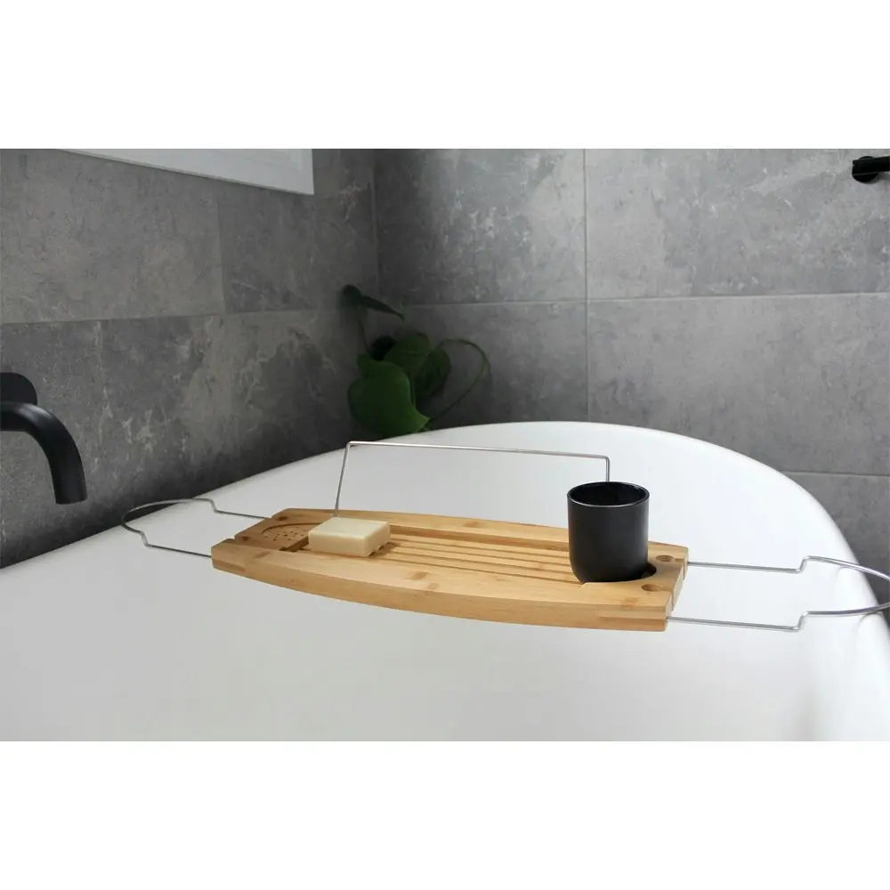 Umbra Tranquil Hanging Bathtub Caddy/Storage w/Built In Hook Natural 49x20.5x2cm