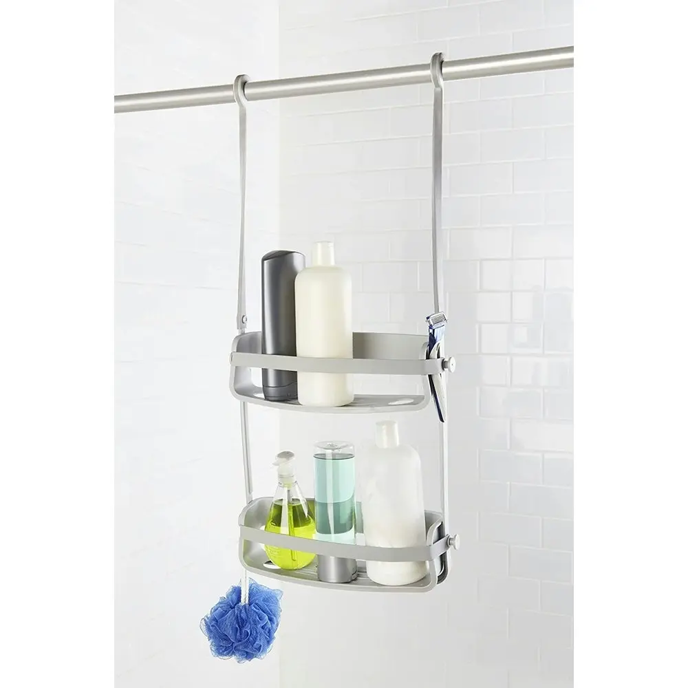 Umbra Flex Shower Head/Bathroom Hanging Storage Bottle Caddy Grey 31x9x65cm