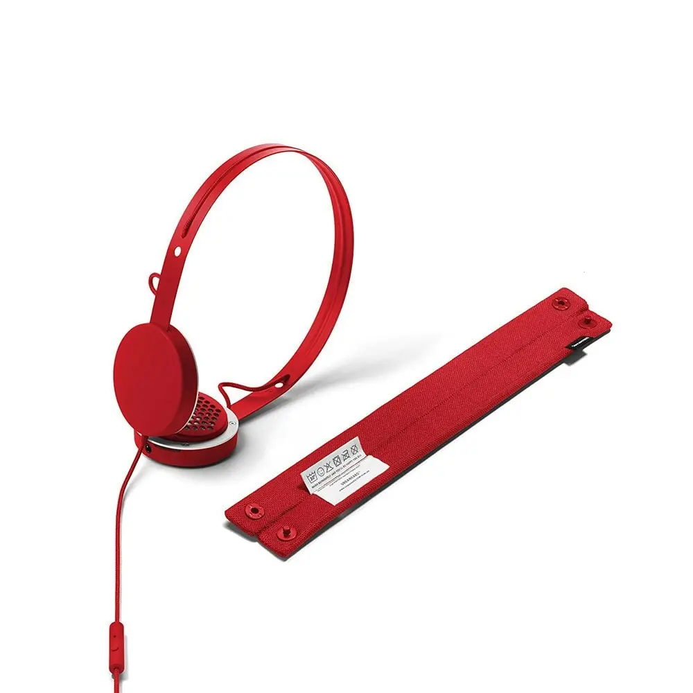 Urbanears Humlan On-Ear Headphones Headset w/Remote Mic for Smartphones Red