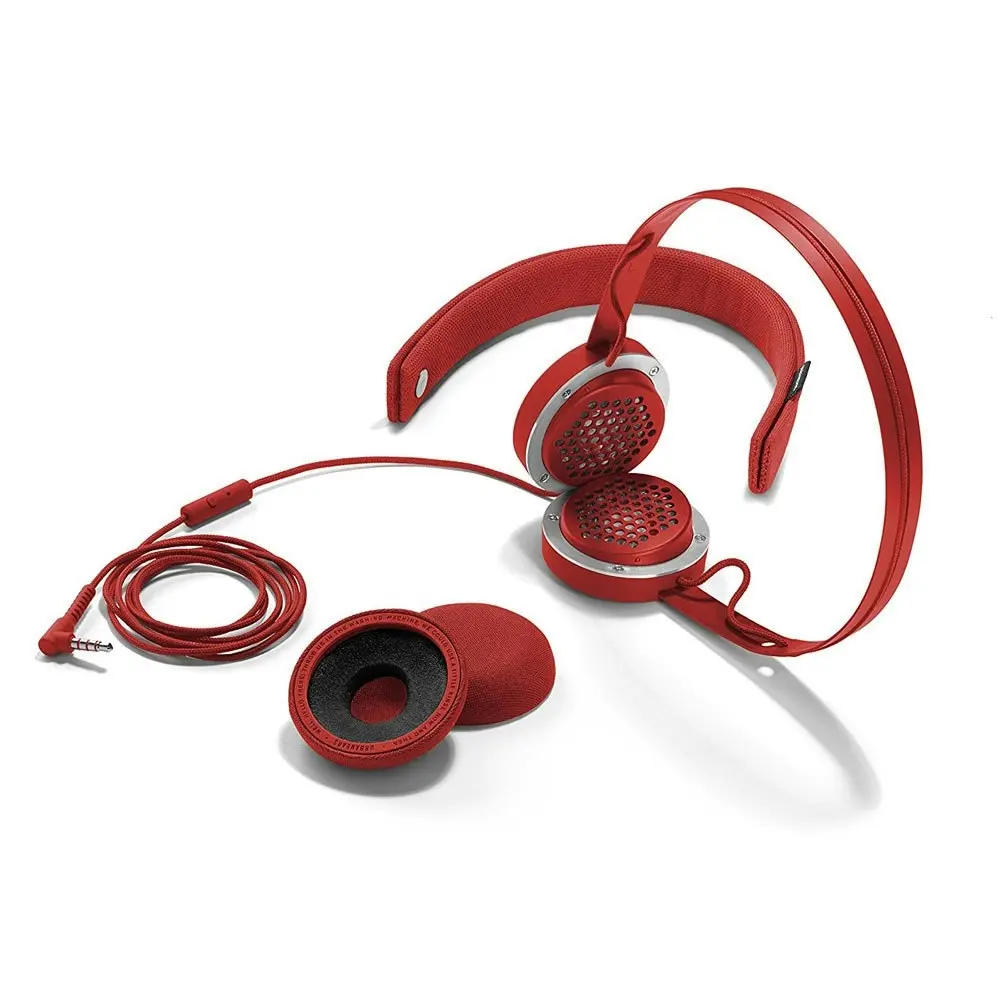 Urbanears Humlan On-Ear Headphones Headset w/Remote Mic for Smartphones Red