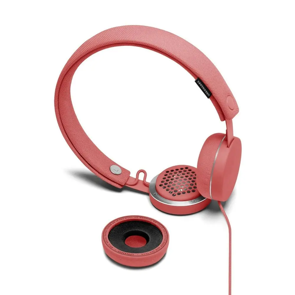 Urbanears Humlan On-Ear Headphones Headset w/Remote Mic for Smartphones Coral