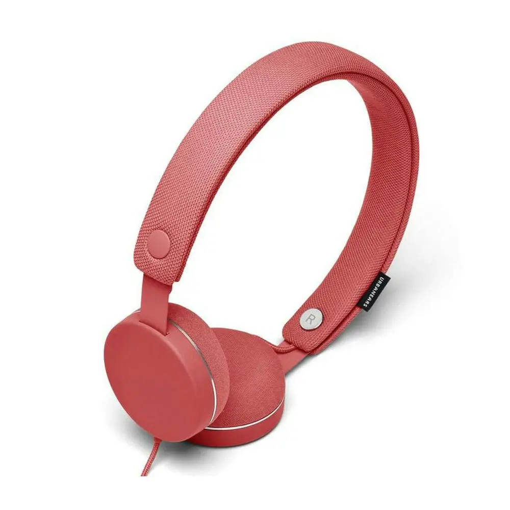 Urbanears Humlan On-Ear Headphones Headset w/Remote Mic for Smartphones Coral