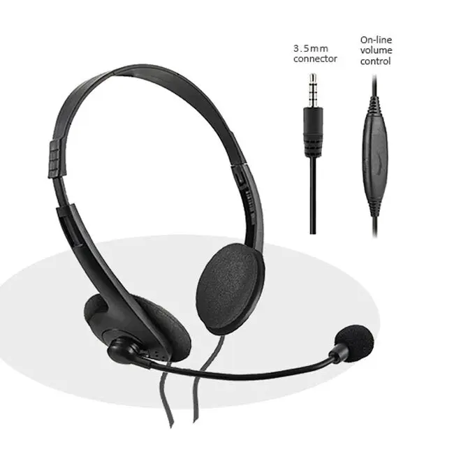 Sansai Stereo Headset/Headphones w/ Microphone for Computer PC Skype/Gaming