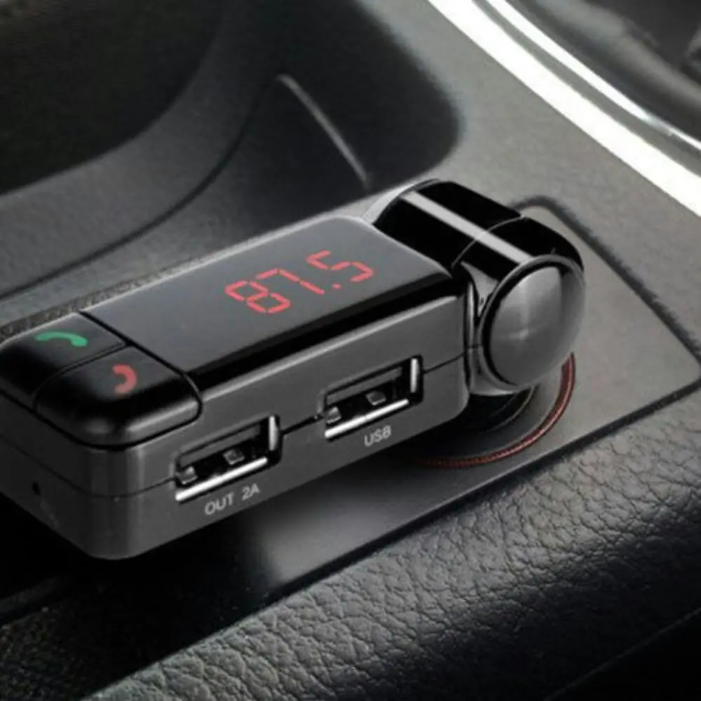 Sansai 4-in-1 Bluetooth Car Kit FM Transmitter Drive n Talk Hands Free Dual Port