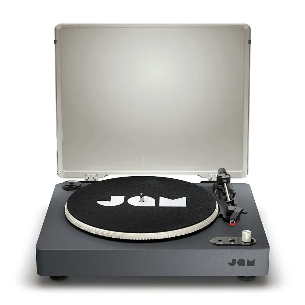 Jam Spun Out Wireless Bluetooth Turntable Vinyl Record Player 33/45/78 RPM Black