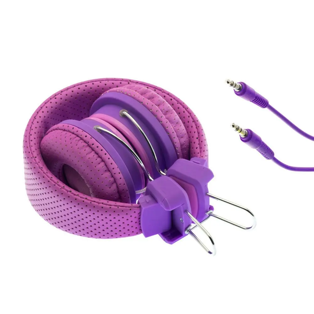 2PK Moki Kid Safe Volume Limited Headphones Over Ear Cup Headband Kids 3y+ PK/PP