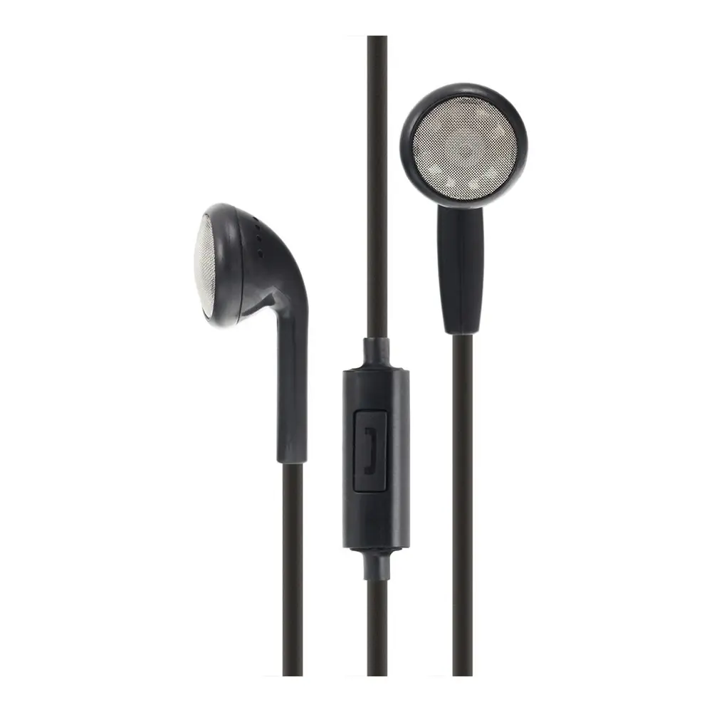 Moki Stereo In-Ear Earphones 3.5mm Jack Headset w/Volume Control/In-Line Mic BLK