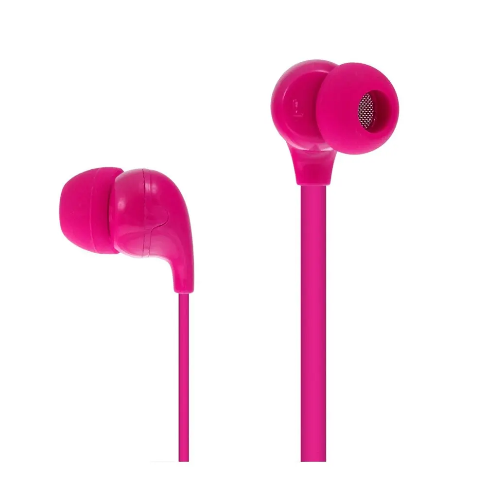 Moki 45 Comfort Buds In-Ear Earphones 3.5mm Jack for FM Radio/iPad/Laptop Pink