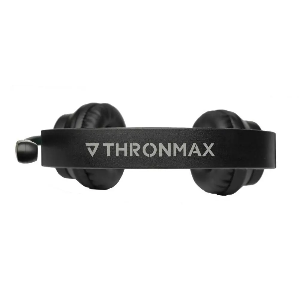 Thronmax USB Computer/Video Call On-Ear Headphones/Headset w/ Microphone Black