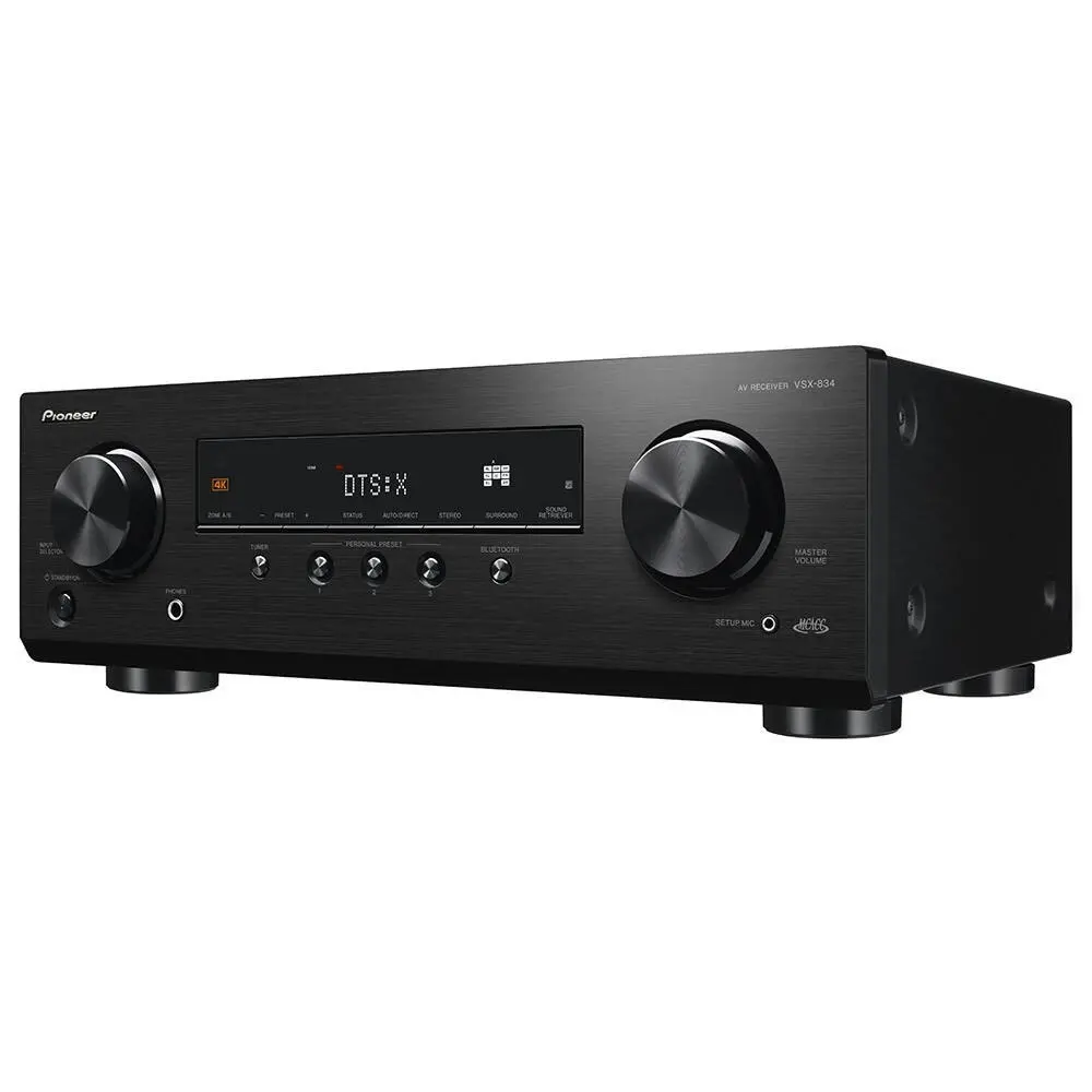 Pioneer VSX834 7.2 CH 490W Network AVR 4K Dolby Atmos Network AV Receiver Black