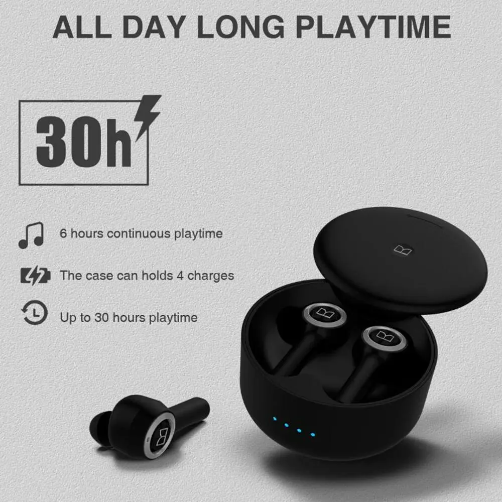 Monster Bluetooth Achieve 102 Airlinks Wireless In-Ear Earphones w/ Mic/IPX5 BLK