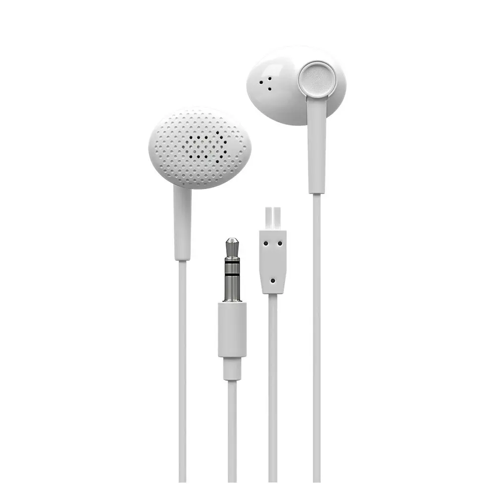 Liquid Ears Everyday Earphones In-Ear Earbuds/Headphones w/3.5mm Audio Jack WHT