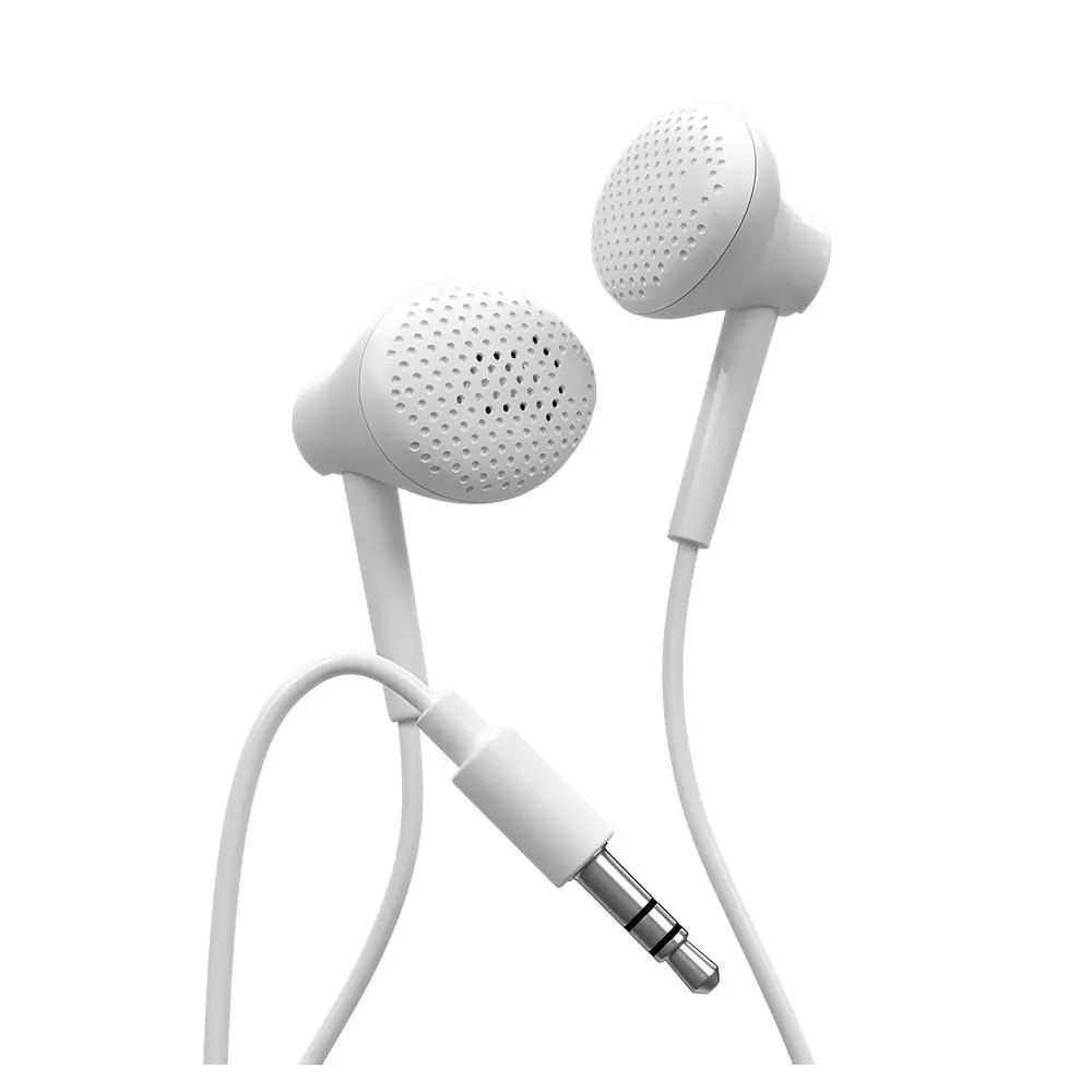 Liquid Ears Everyday Earphones In-Ear Earbuds/Headphones w/3.5mm Audio Jack WHT