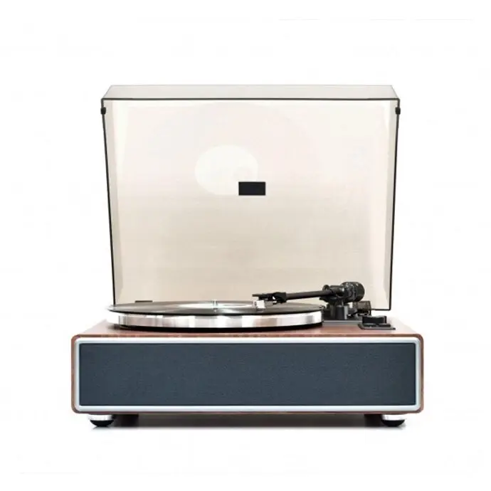 mBeat HiFi 35W 33/45 RPM Turntable/Vinyl Player w/ Bluetooth Speakers Walnut