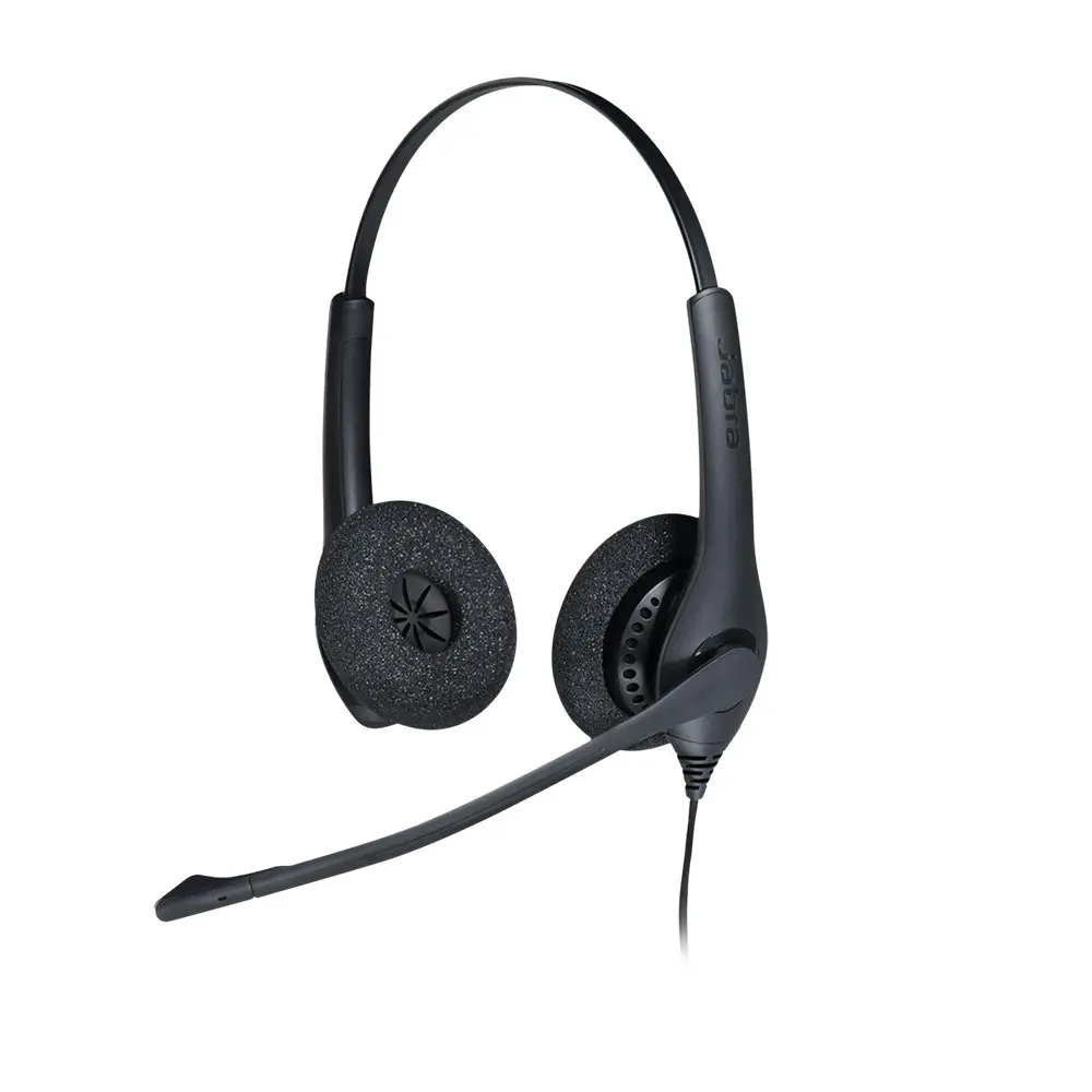 Jabra Corded Biz 1500 UC Duo USB-A Wired Headset w/Noise-Cancelling Microphone