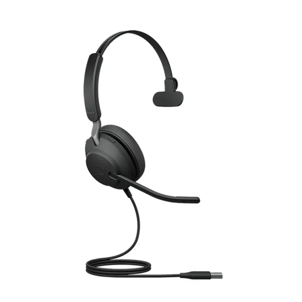 Jabra Corded Evolve2 40 UC Mono USB-A Noise Reduction/Controlled Wired Headset