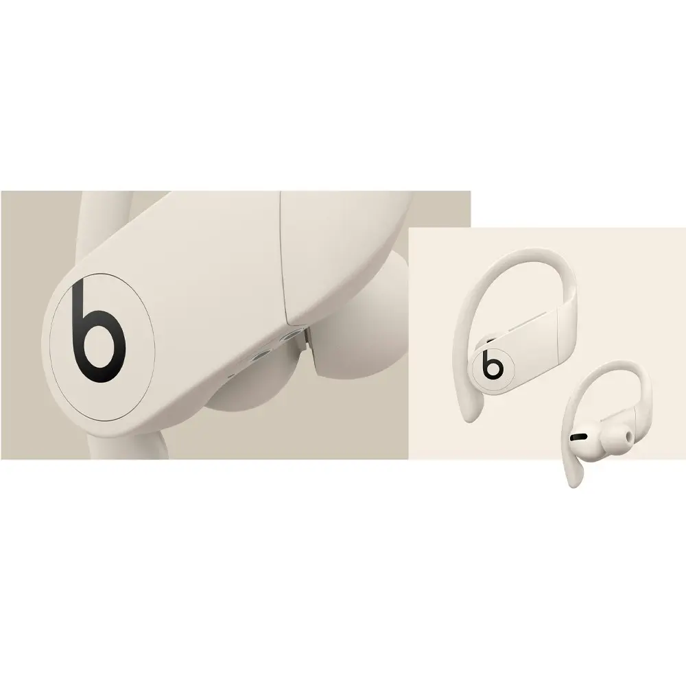 Beats Powerbeats Pro Wireless Bluetooth In Ear Hook Sport Earphones Ivory w/Case