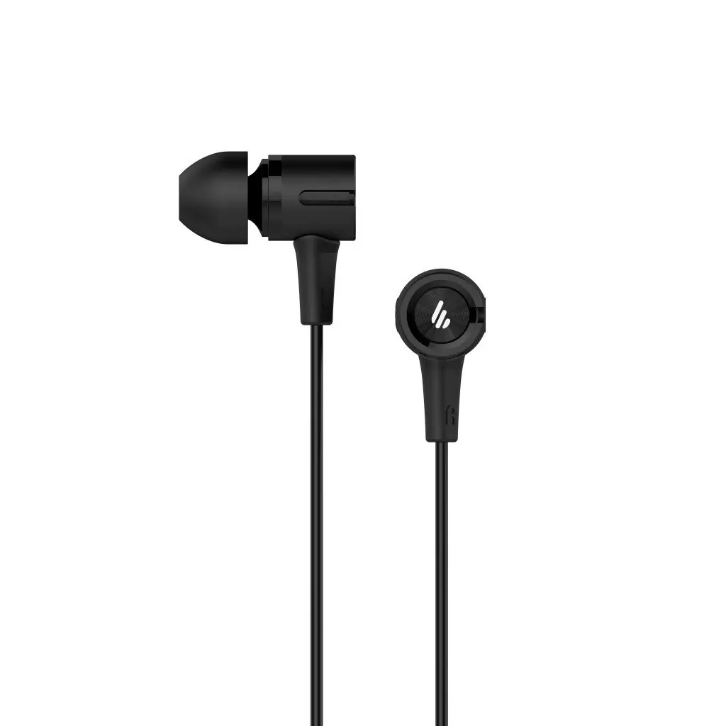 Edifier P205 Wired Earbuds/Earphones w/ In-Line Microphone For Smartphones Black