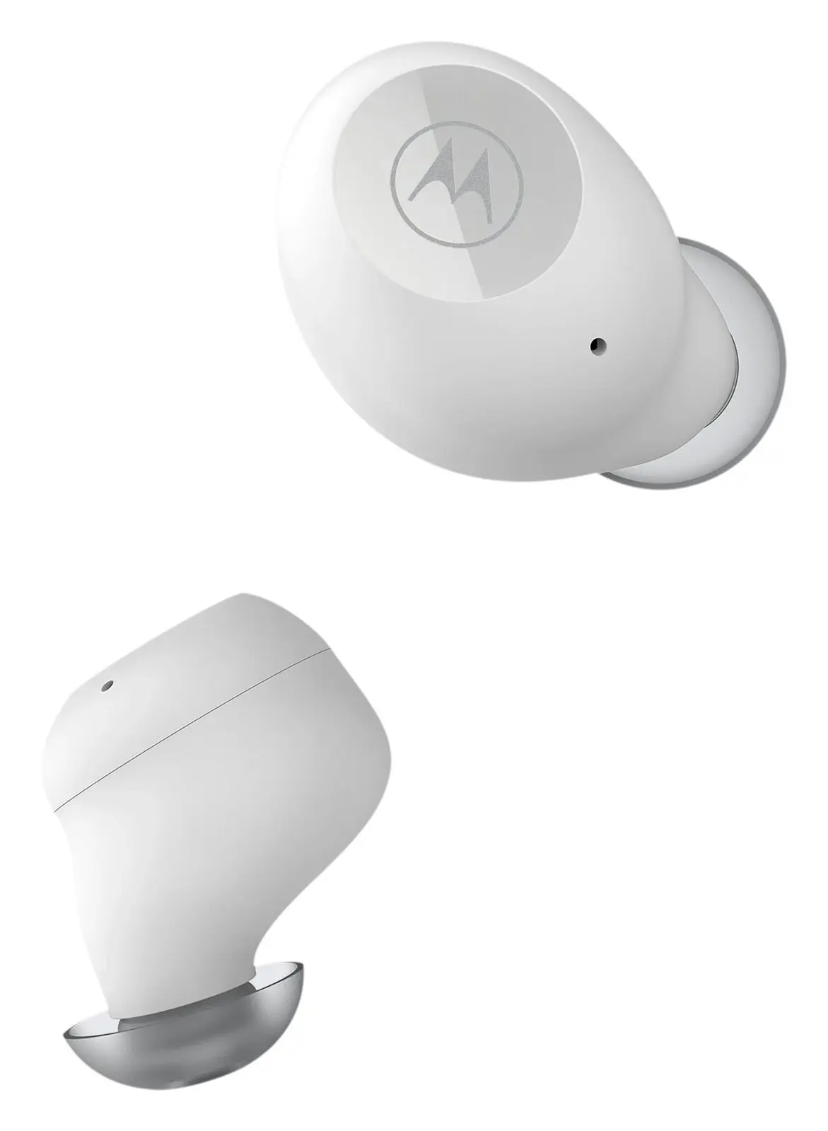 Moto Buds 250 True Wireless Bluetooth Weatherproof Earbuds w/Charging Case White