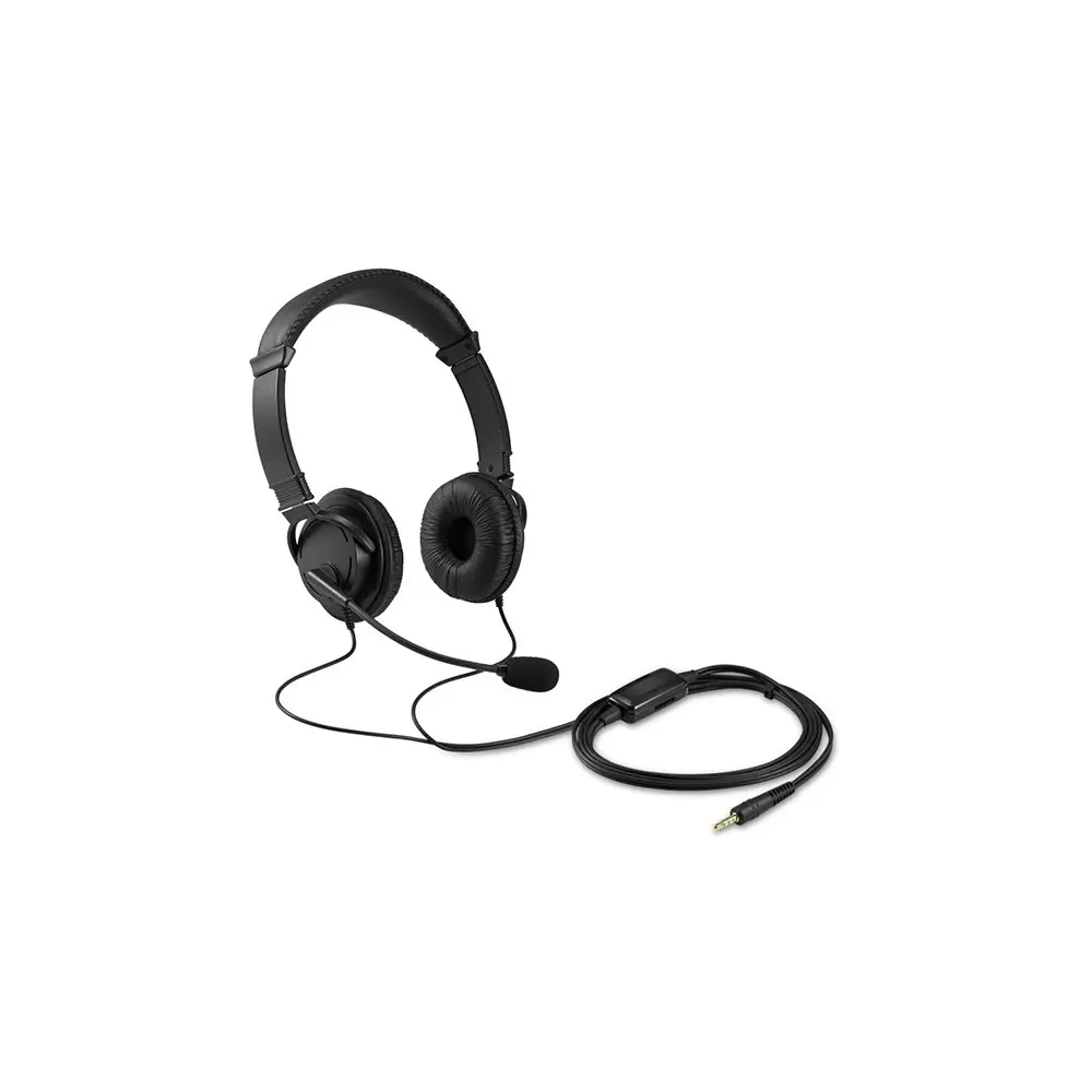 Kensington Hi-Fi Headphones Over-Ear Gaming Headset w/ Boom Mic/Volume Black