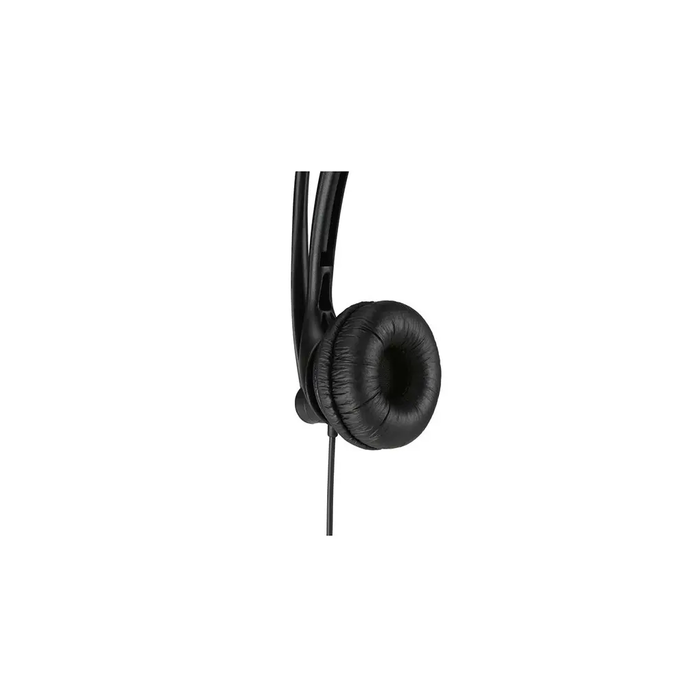 Kensington Mono Headset/Headphone w/Inline Mic Control For Laptop/Computer Black