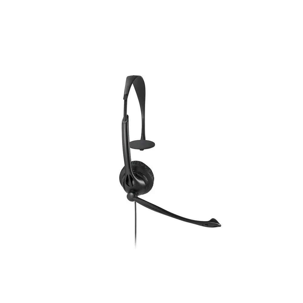 Kensington Mono Headset/Headphone w/Inline Mic Control For Laptop/Computer Black