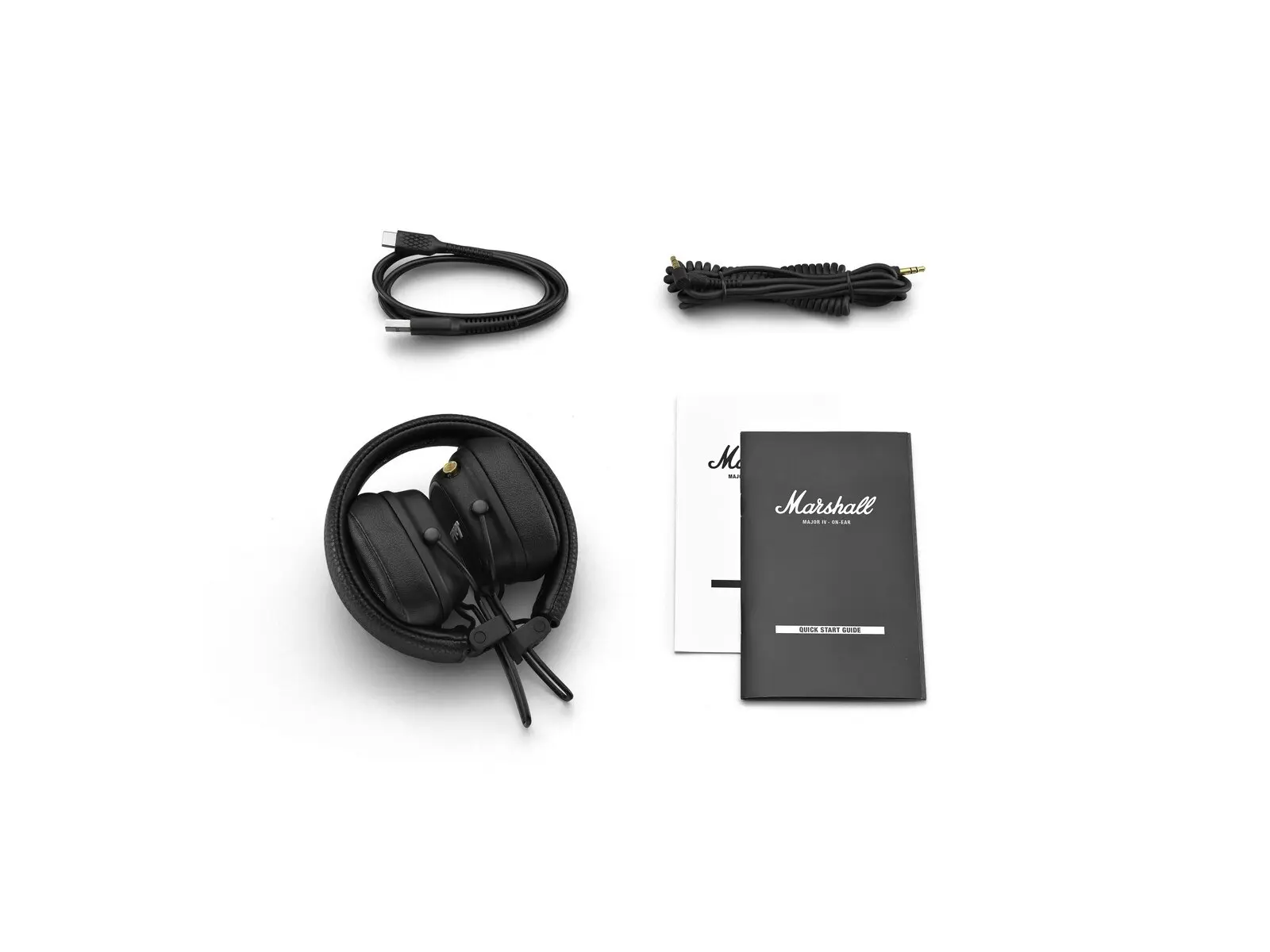 Marshall Major IV Portable On-Ear Wireless Bluetooth Headphones For Phones Black