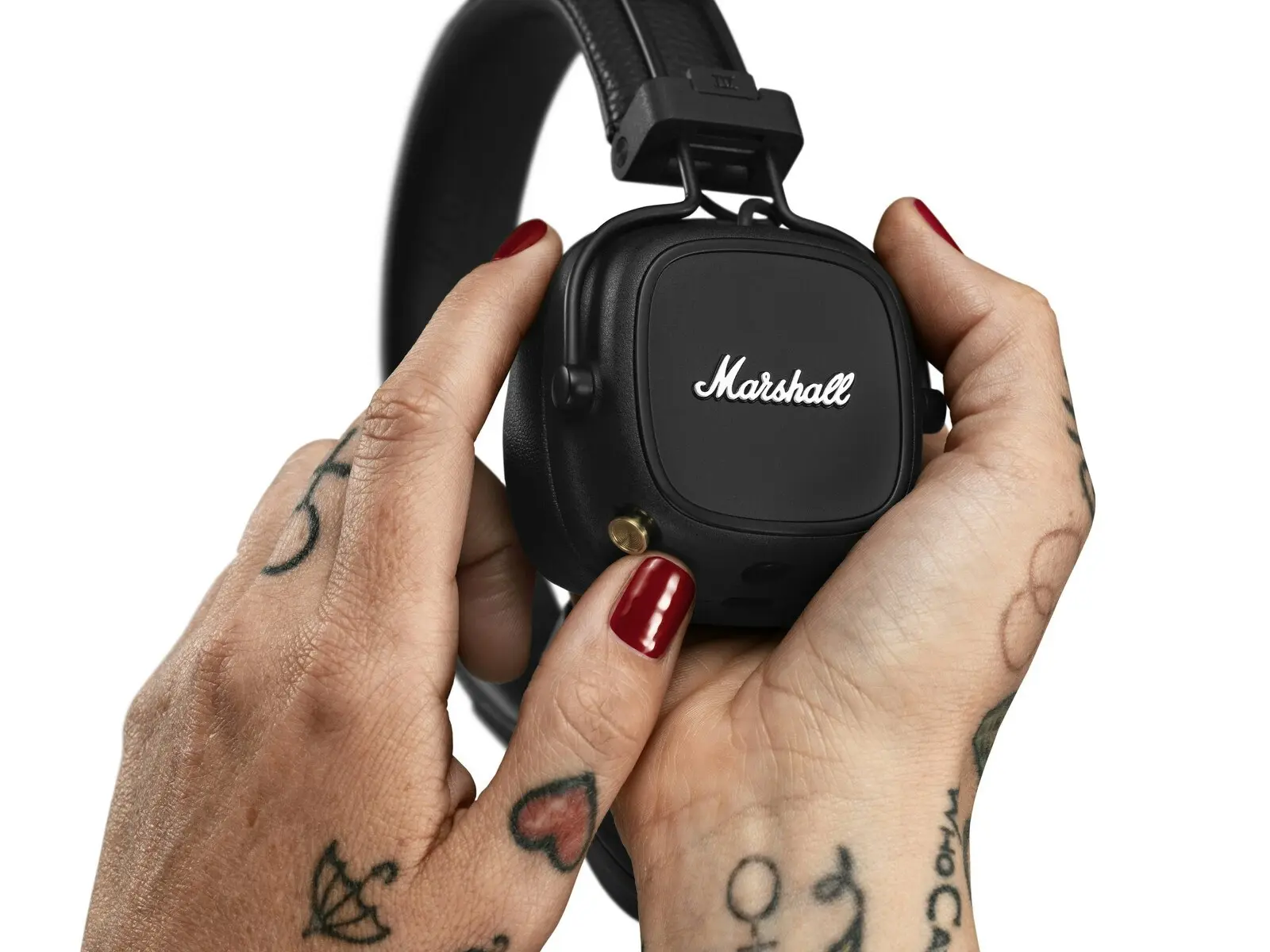 Marshall Major IV Portable On-Ear Wireless Bluetooth Headphones For Phones Black