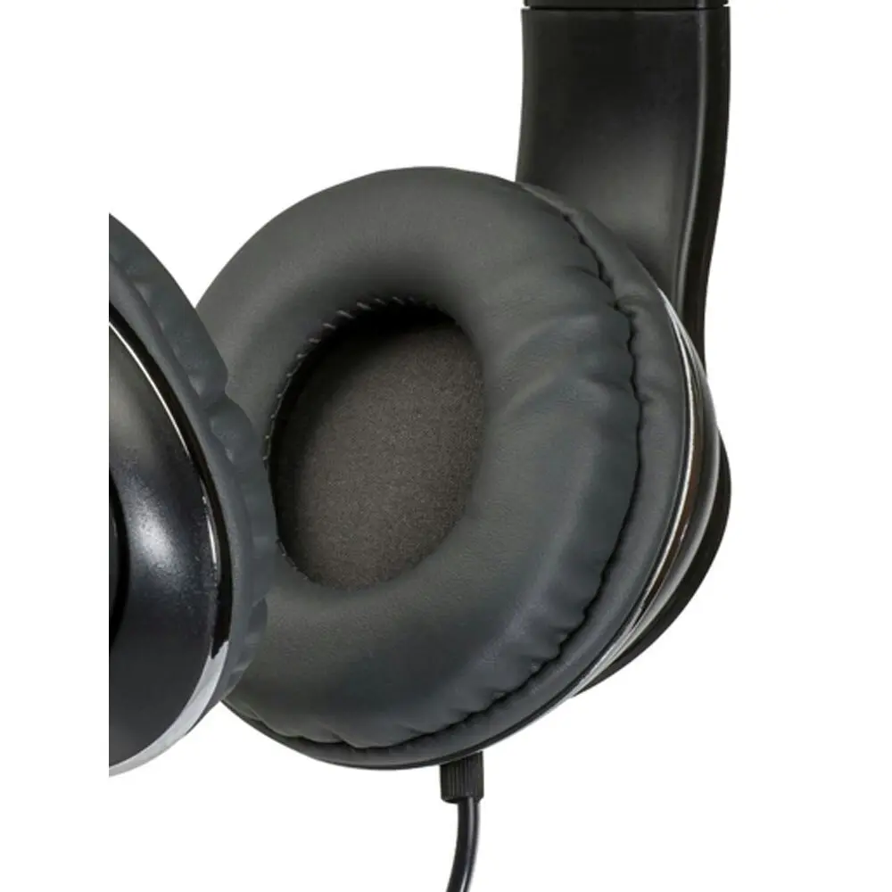 Verbatim Class Over-Ear Gaming/Multimedia/Music Headphones w/Inline Mic Black