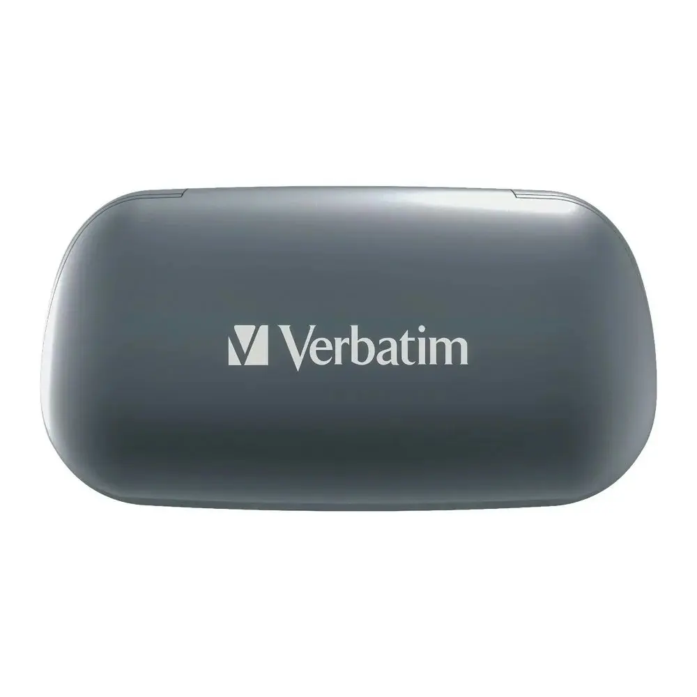 Verbatim Wireless Bluetooth 5.0 TWS Enhanced Listening Earbuds with aptX-Grey