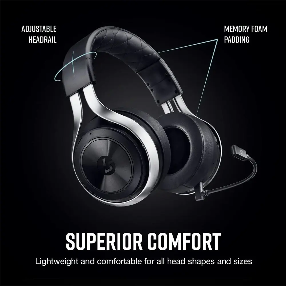 LucidSound LS30 Universal Wireless Gaming Headset For PC/PS4 Controllers Black